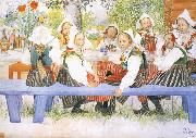 Carl Larsson Kersti-s Birthday oil painting